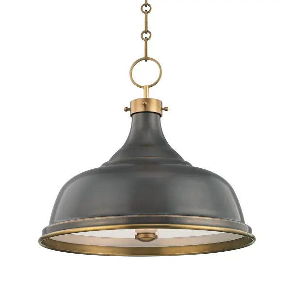 Metal No.1 Three Light Pendant - Image 1