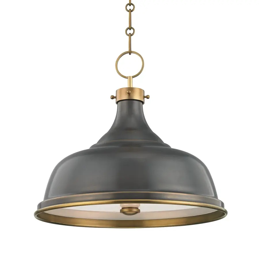 Metal No.1 Three Light Pendant - Image 1