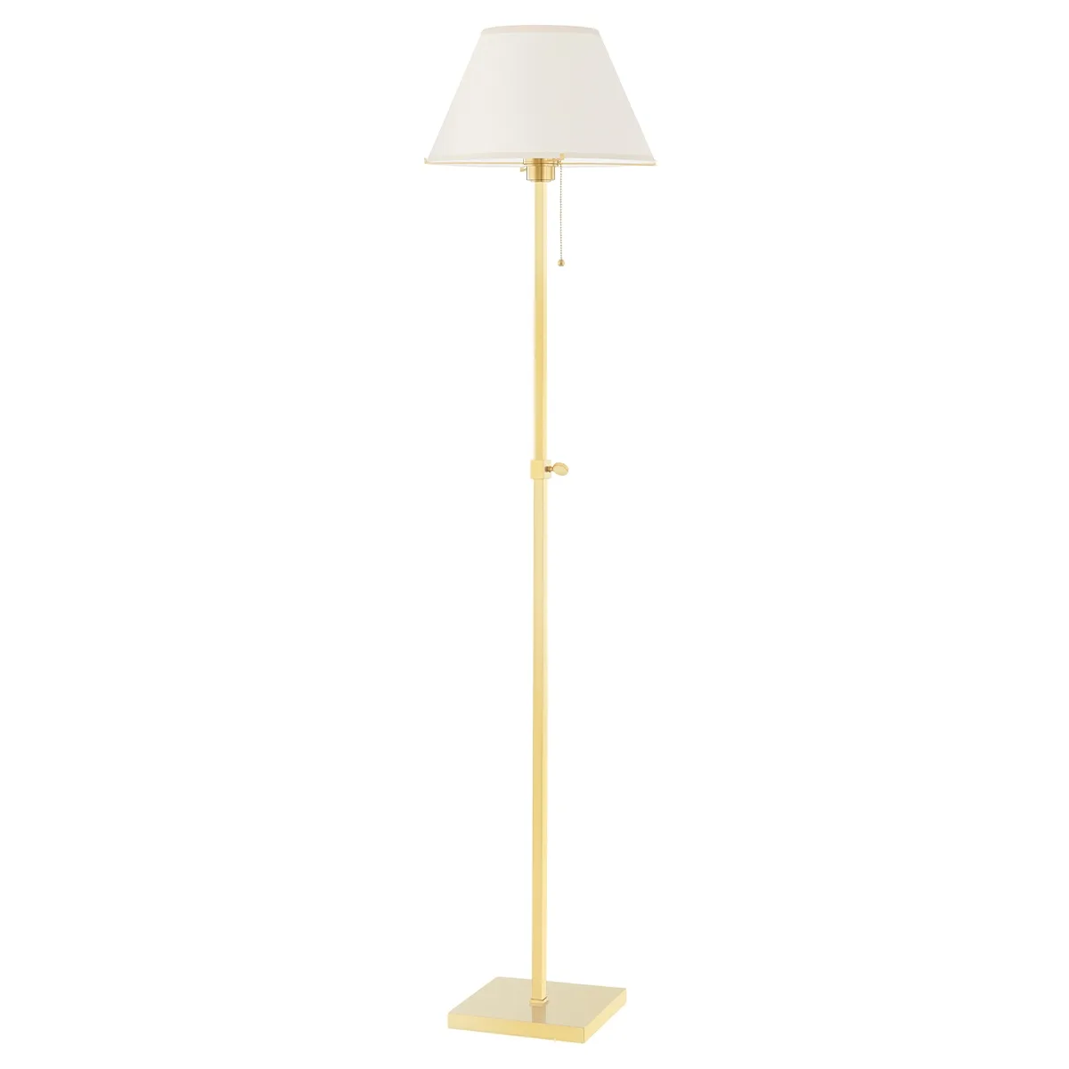 Leeds Floor Lamp in Aged Brass