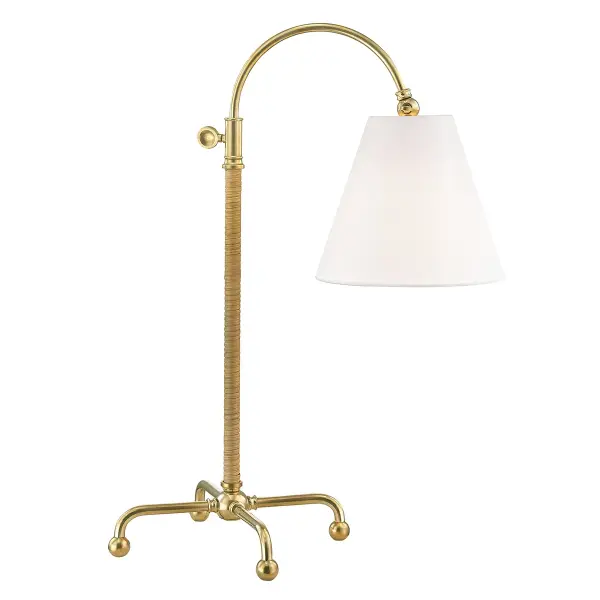 The Curves No.1 brings sophisticated Scandinavian design to any space with its flowing aged brass form and soft white linen shade. Perfect for adding warm ambient lighting and artistic presence to bedrooms and living areas.