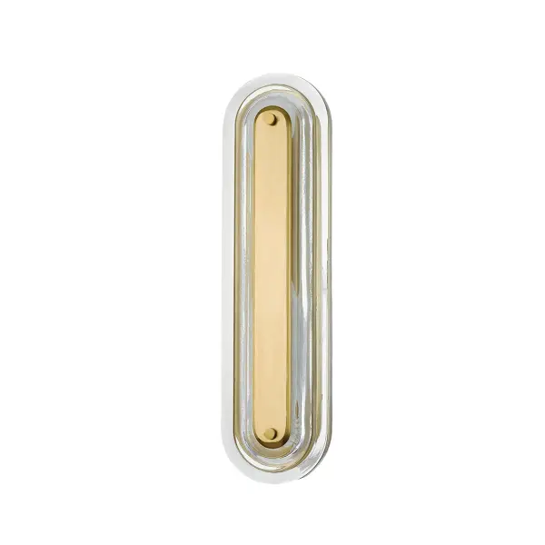 Litton LED Wall Sconce in Aged Brass - Image 1
