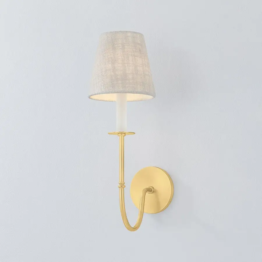 Amina Wall Sconce in Aged Brass - Image 3