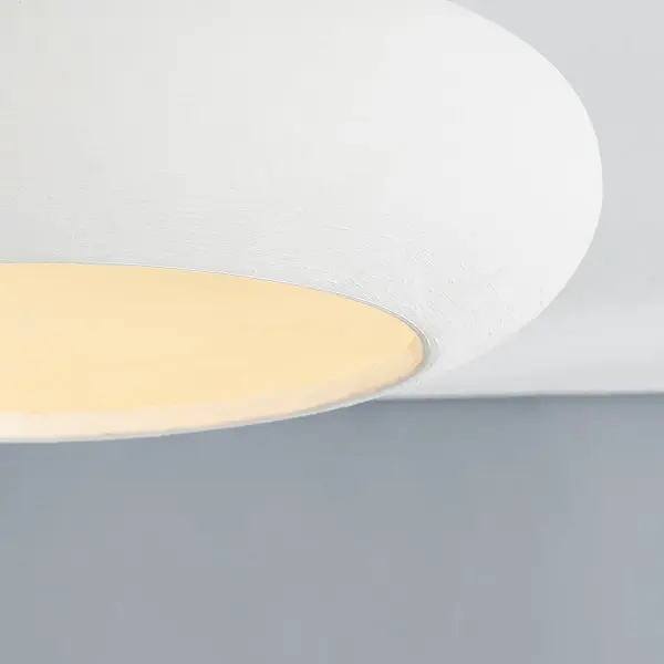 Annie Semi Flush Mount in Aged Brass with White Ceramic - Image 3