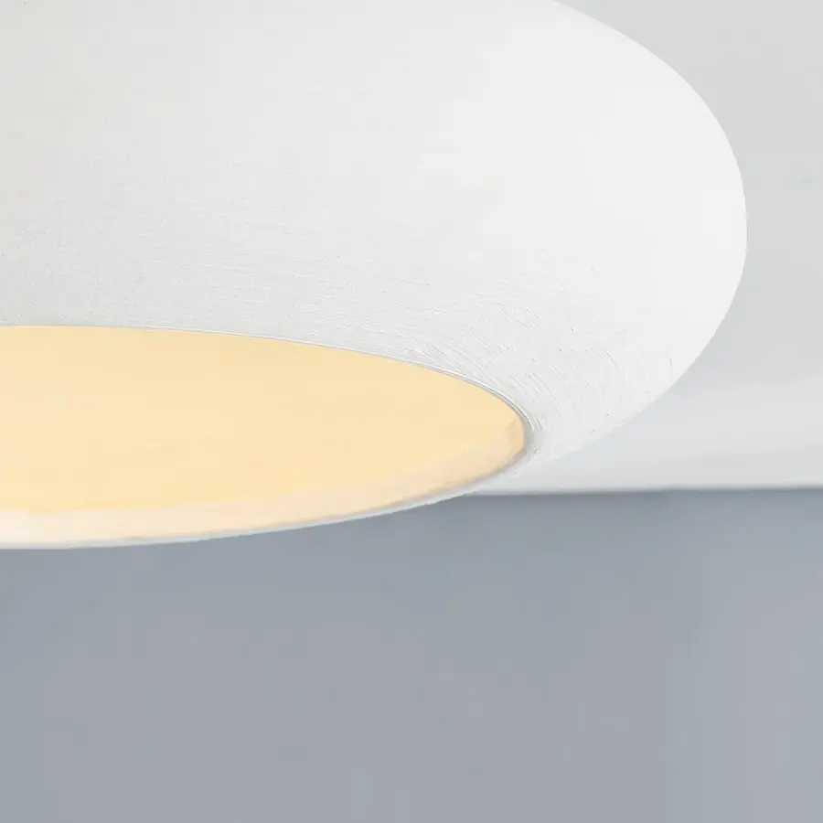 Annie Semi Flush Mount in Aged Brass with White Ceramic - Image 3