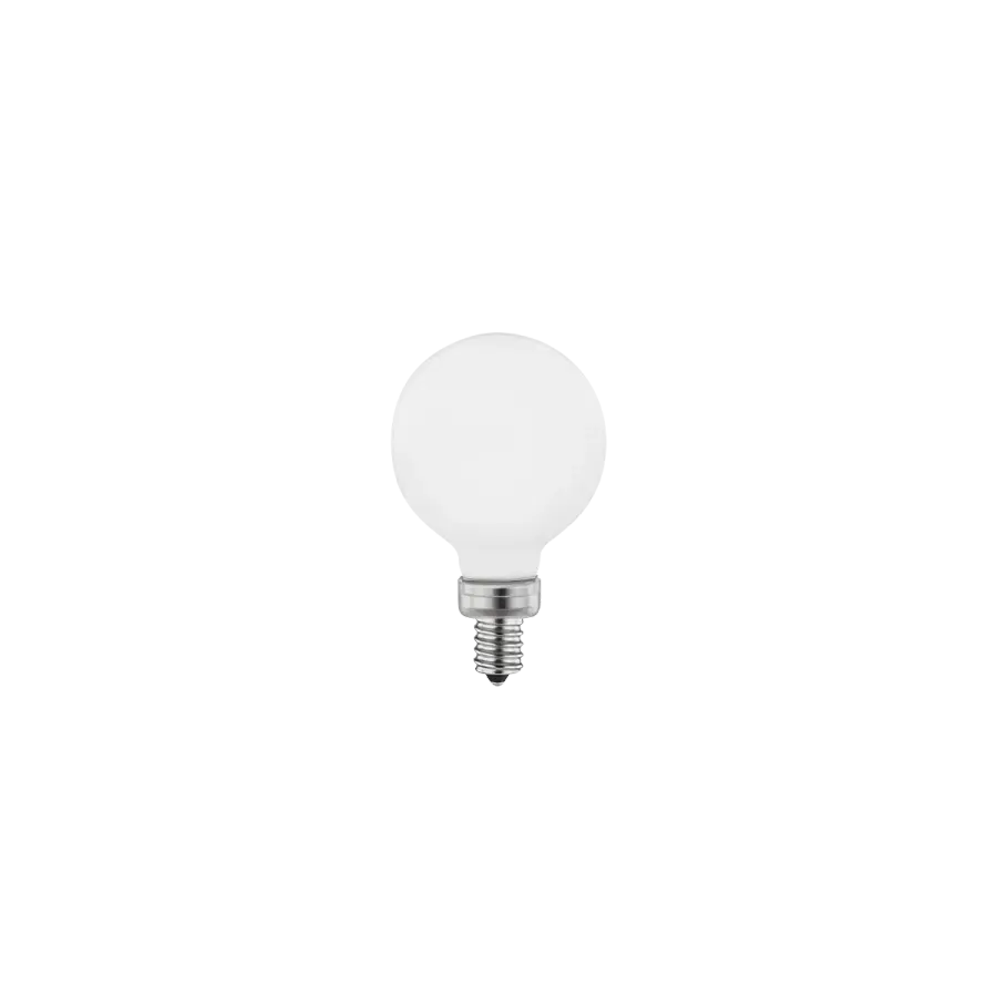 E12 G16.5 Matte White LED Bulb (4-Pack)