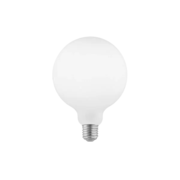 These G40 LED bulbs feature a contemporary matte white finish that diffuses light beautifully while adding a modern aesthetic to any fixture. Energy-efficient LED technology in a classic globe shape.