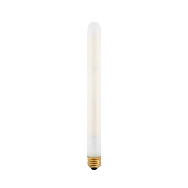 This 11-inch T8 frosted LED bulb with standard E26 base offers energy-efficient lighting with a soft, diffused glow. Perfect for vanity fixtures, pendant lights, and exposed bulb applications where style meets function.