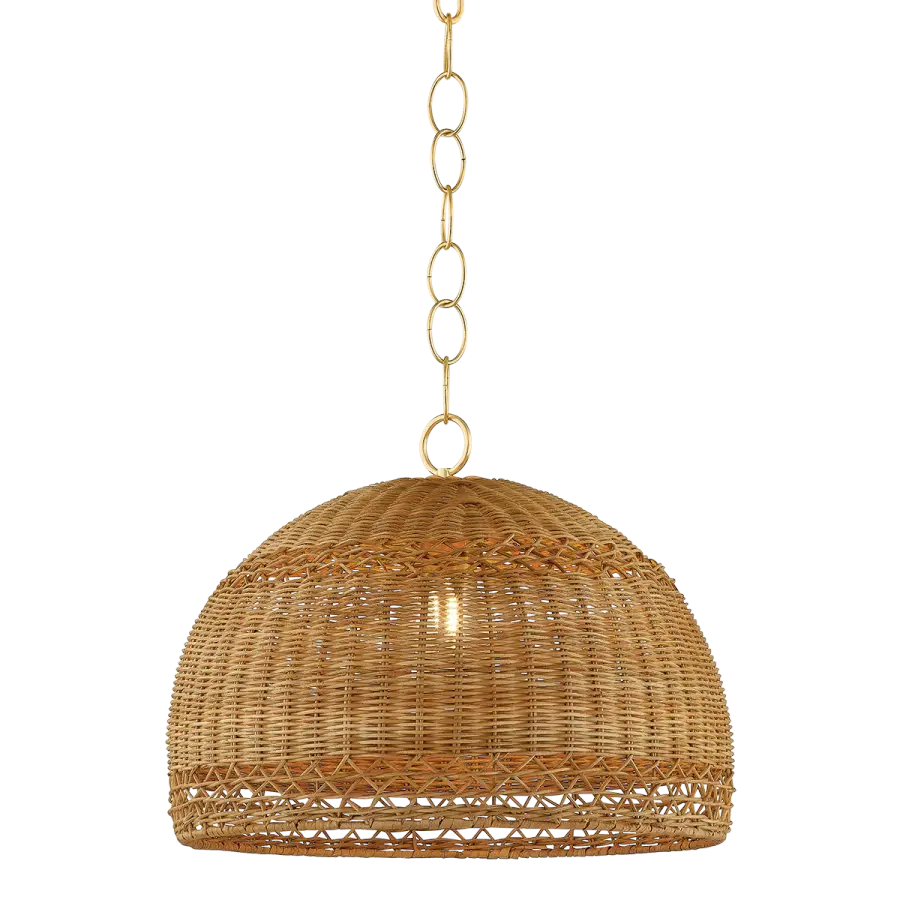 April Wicker Pendant Light - Image 1