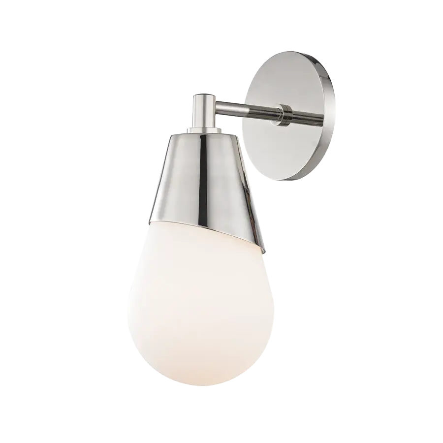 Cora Wall Sconce in Polished Nickel