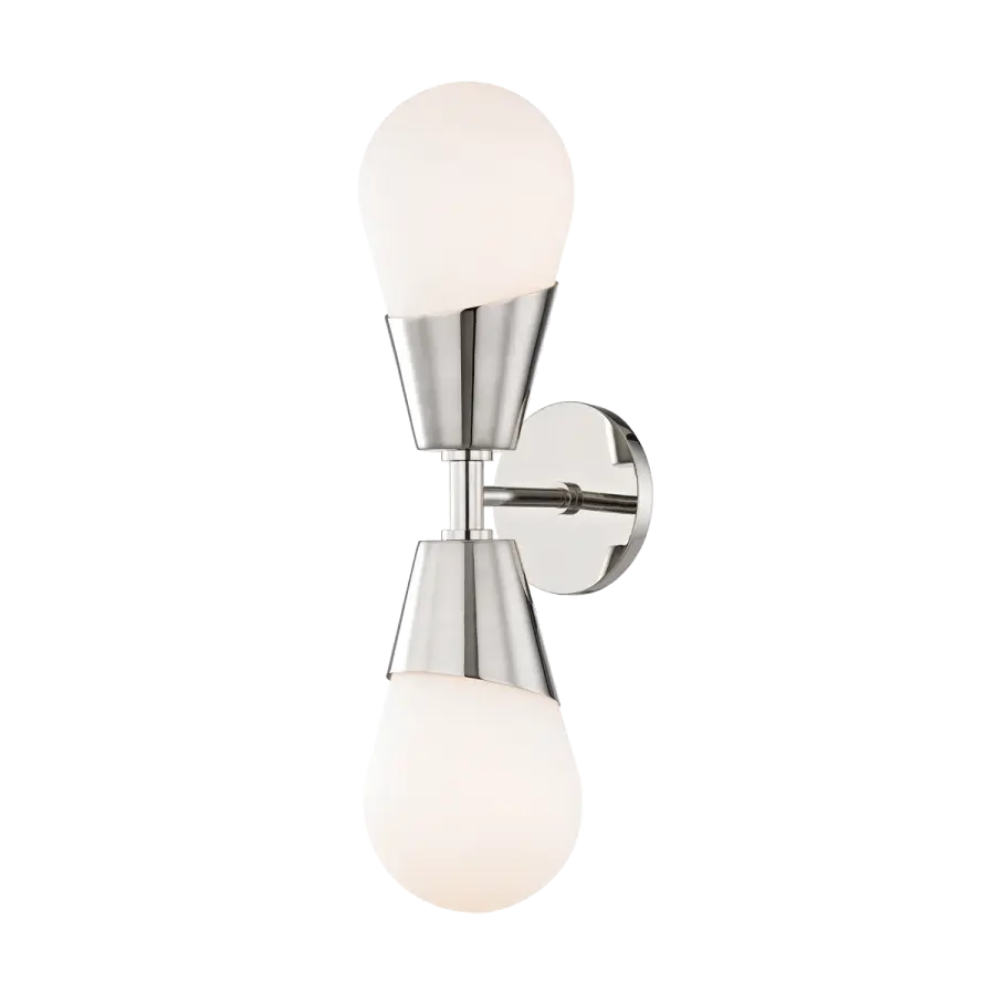 Cora Wall Sconce in Polished Nickel