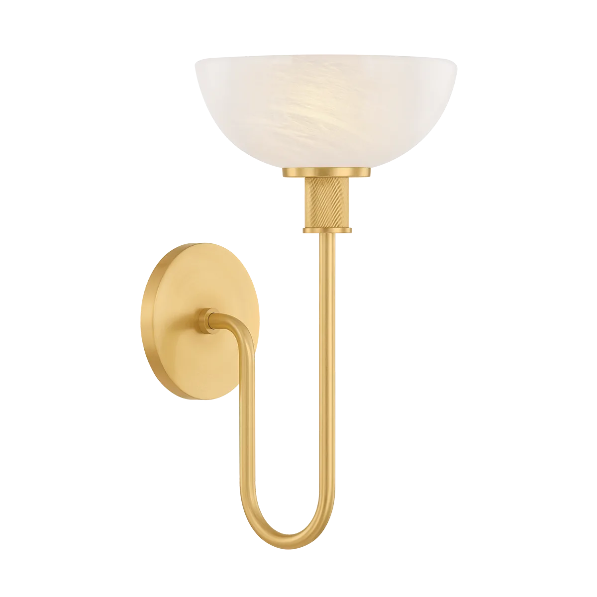 Aster Wall Sconce in Aged Brass