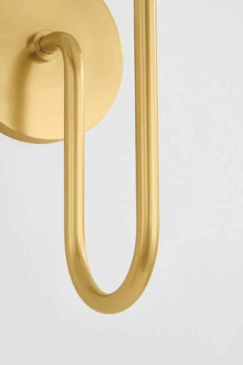 Aster Wall Sconce in Aged Brass - Image 6