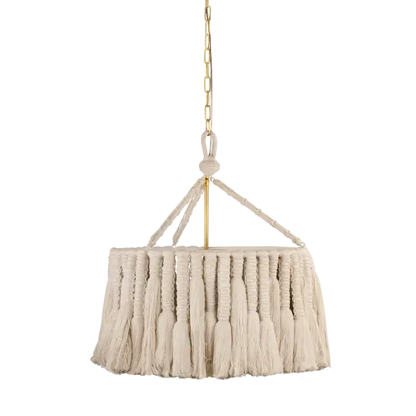 Shayla Bohemian Cotton Tassel Chandelier
