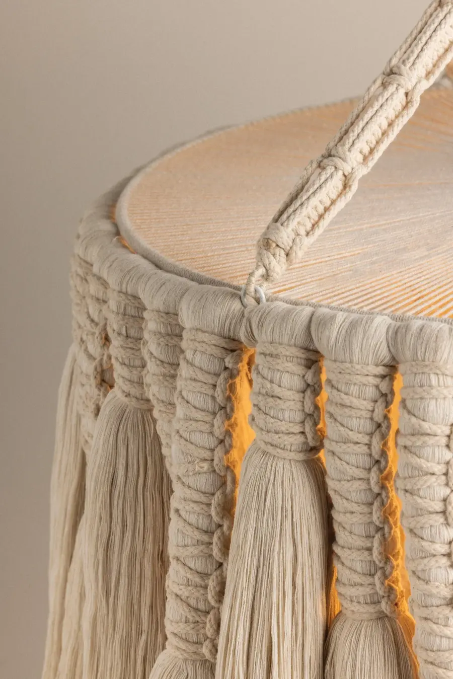 Shayla Bohemian Cotton Tassel Chandelier - Image 3