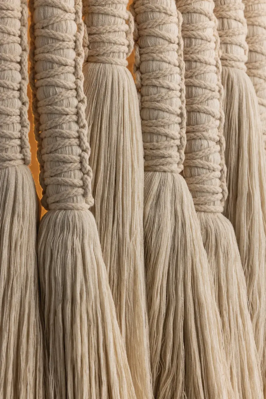 Shayla Bohemian Cotton Tassel Chandelier - Image 4
