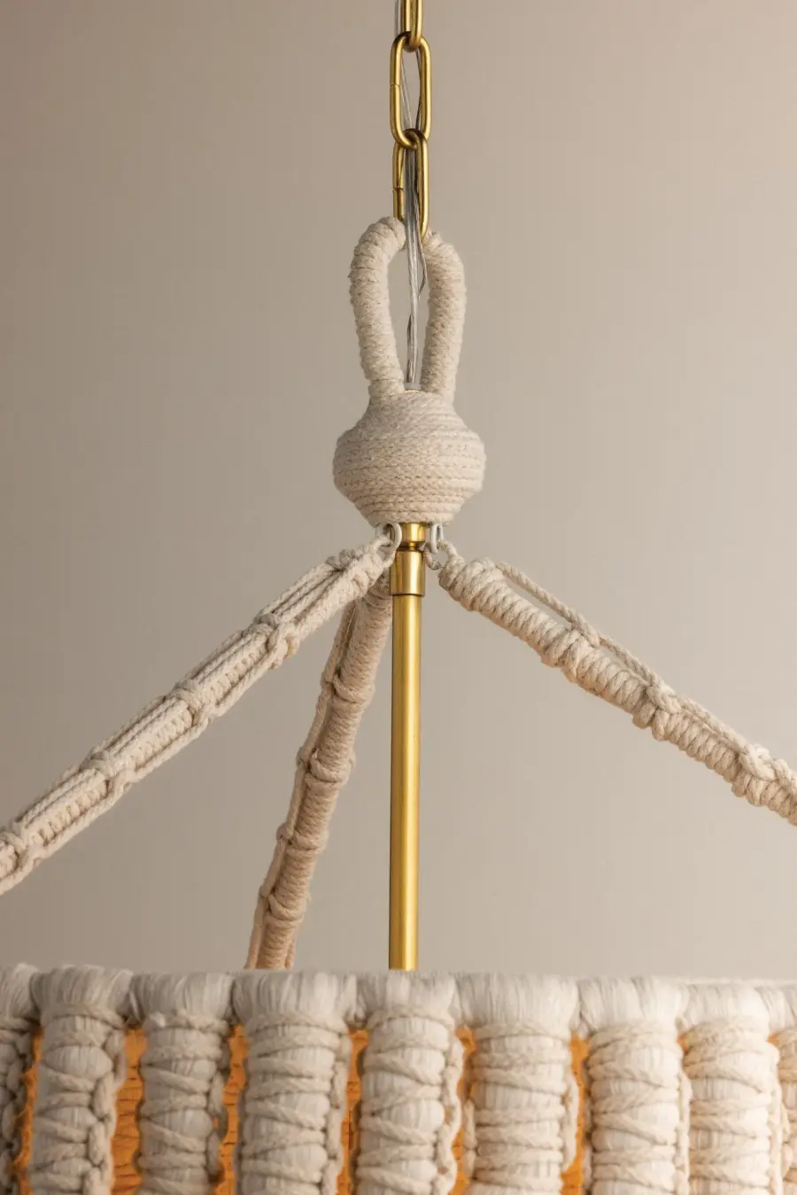 Shayla Bohemian Cotton Tassel Chandelier - Image 6