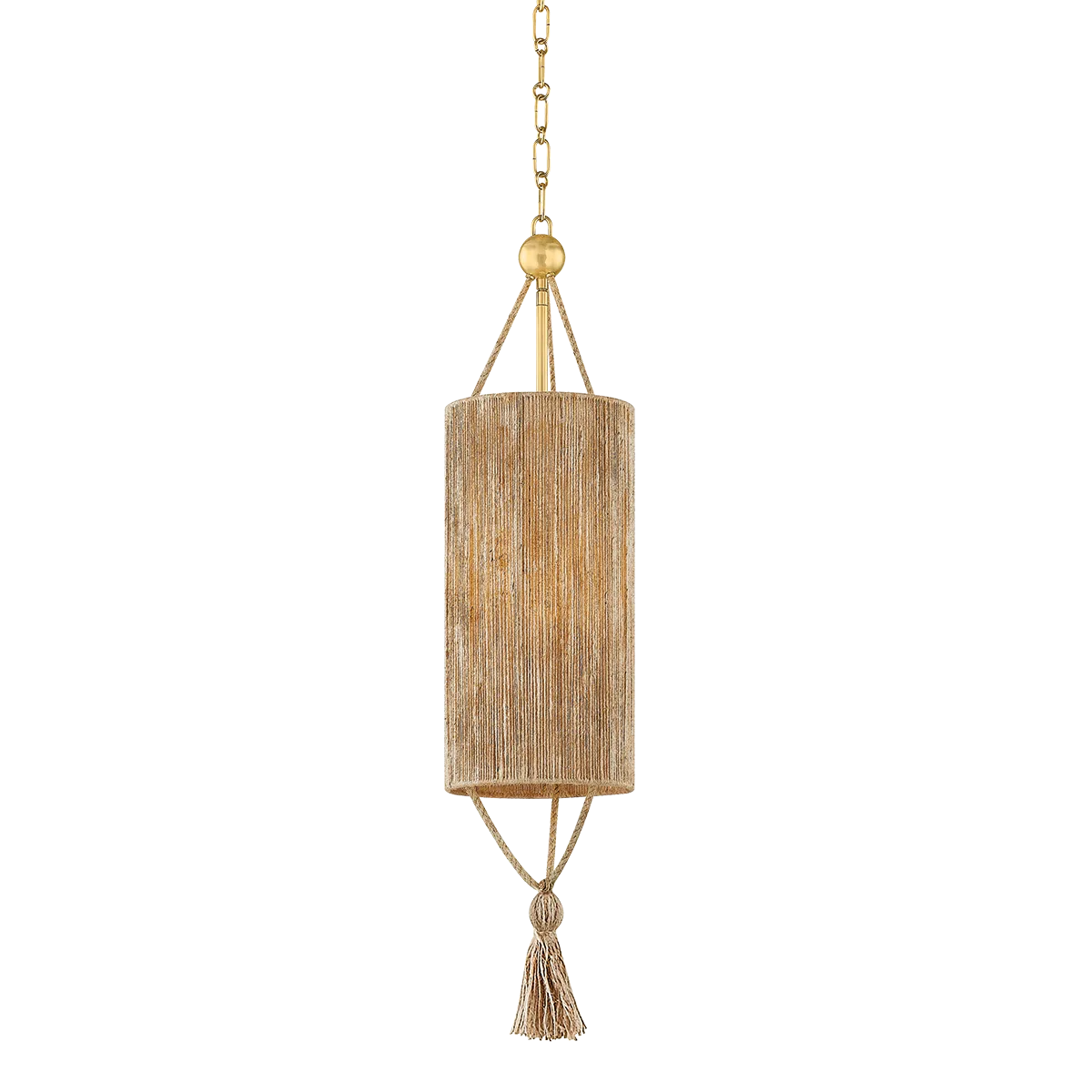 Reyn Pendant in Aged Brass