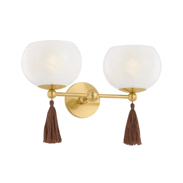Niya Wall Sconce in Aged Brass - Image 1