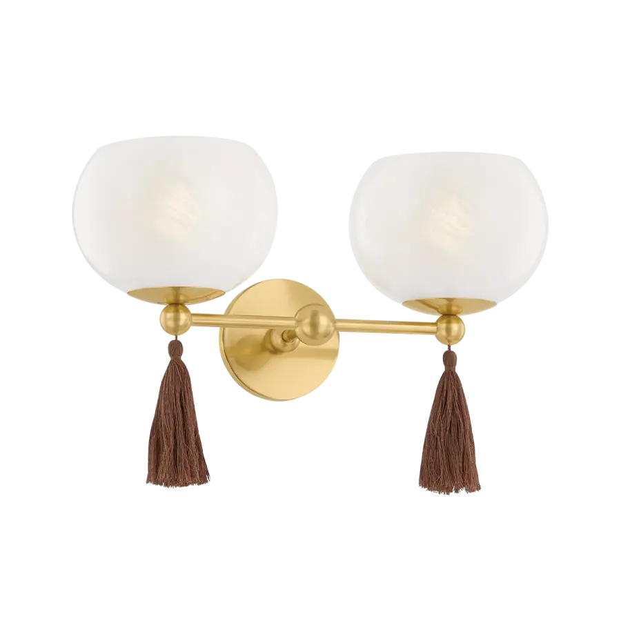 Niya Wall Sconce in Aged Brass - Image 1