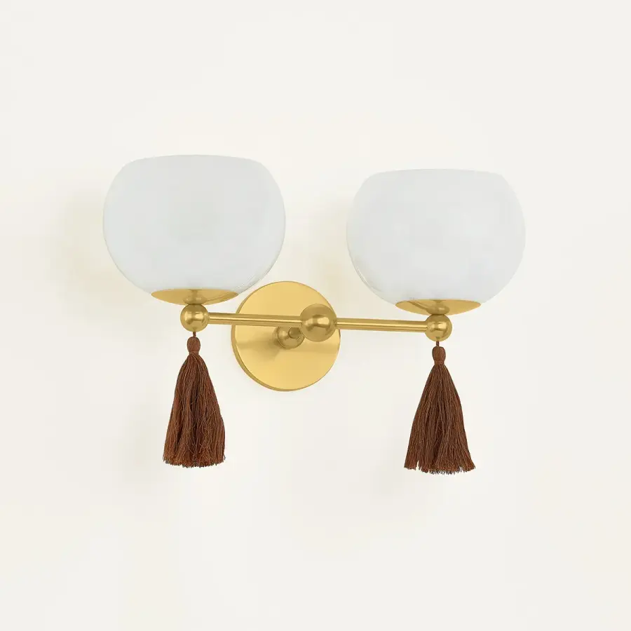 Niya Wall Sconce in Aged Brass - Image 2
