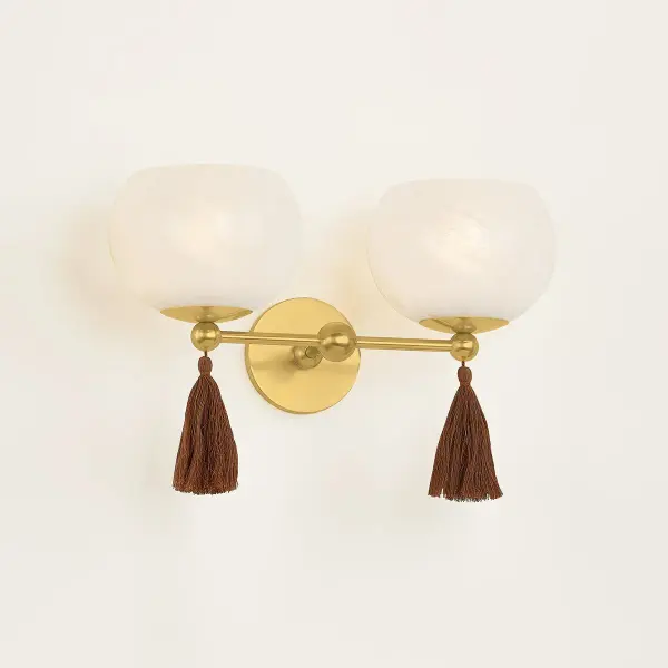 Niya Wall Sconce in Aged Brass - Image 3