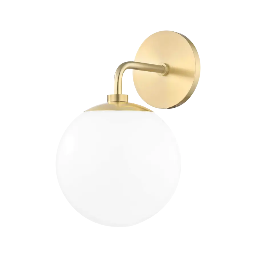 Stella Wall Sconce in Aged Brass - Image 1