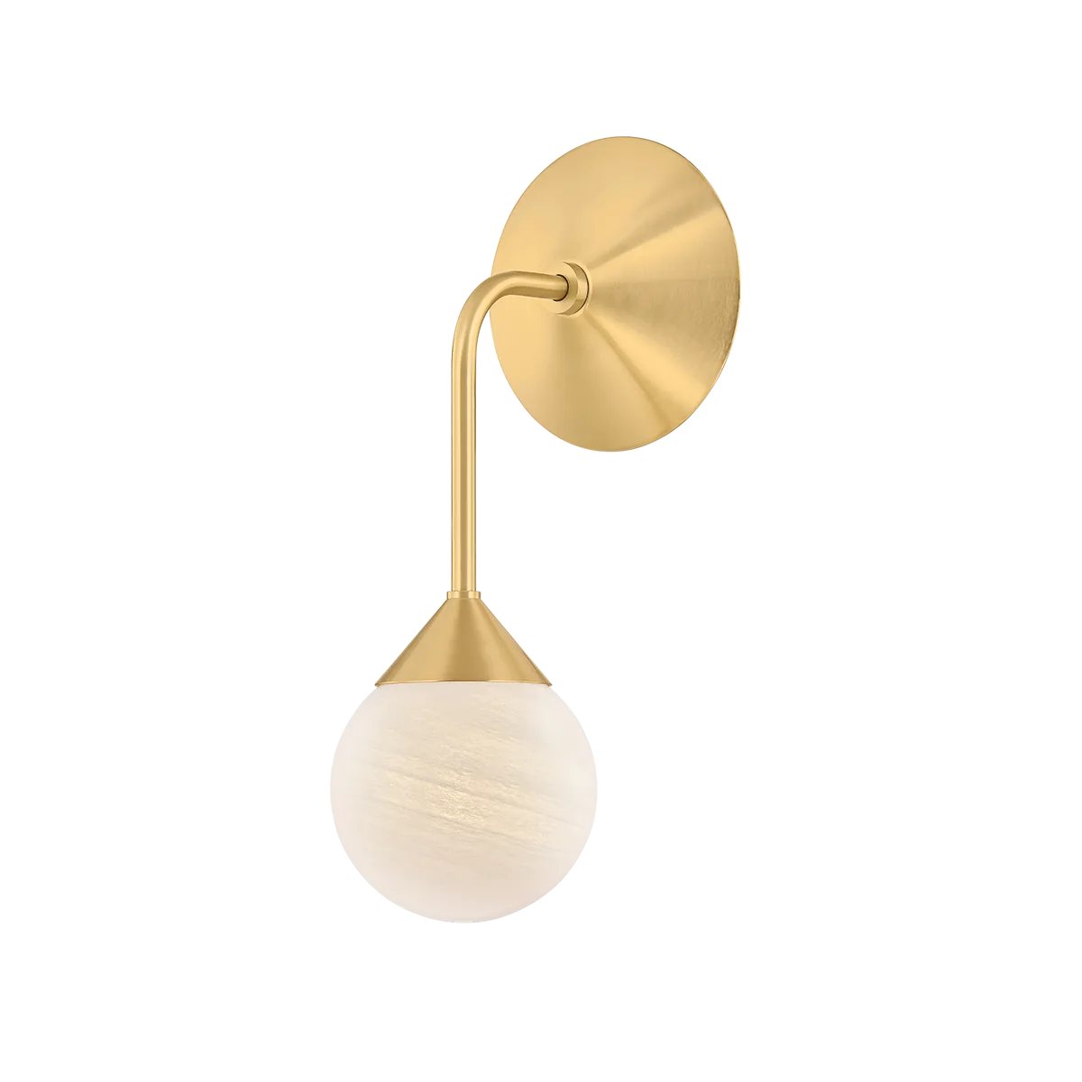 Natasha Wall Sconce in Aged Brass