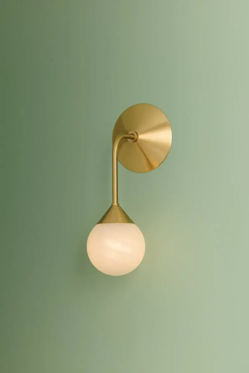 Natasha Wall Sconce in Aged Brass - Image 3