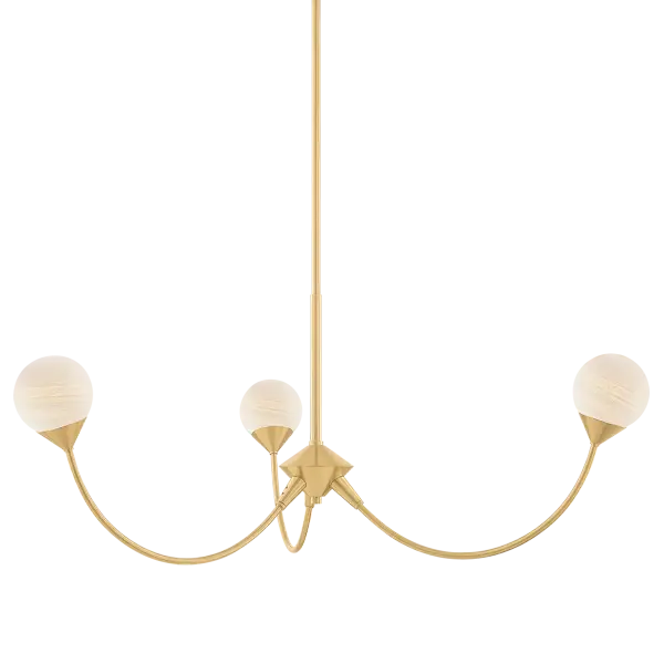 Natasha Chandelier in Aged Brass