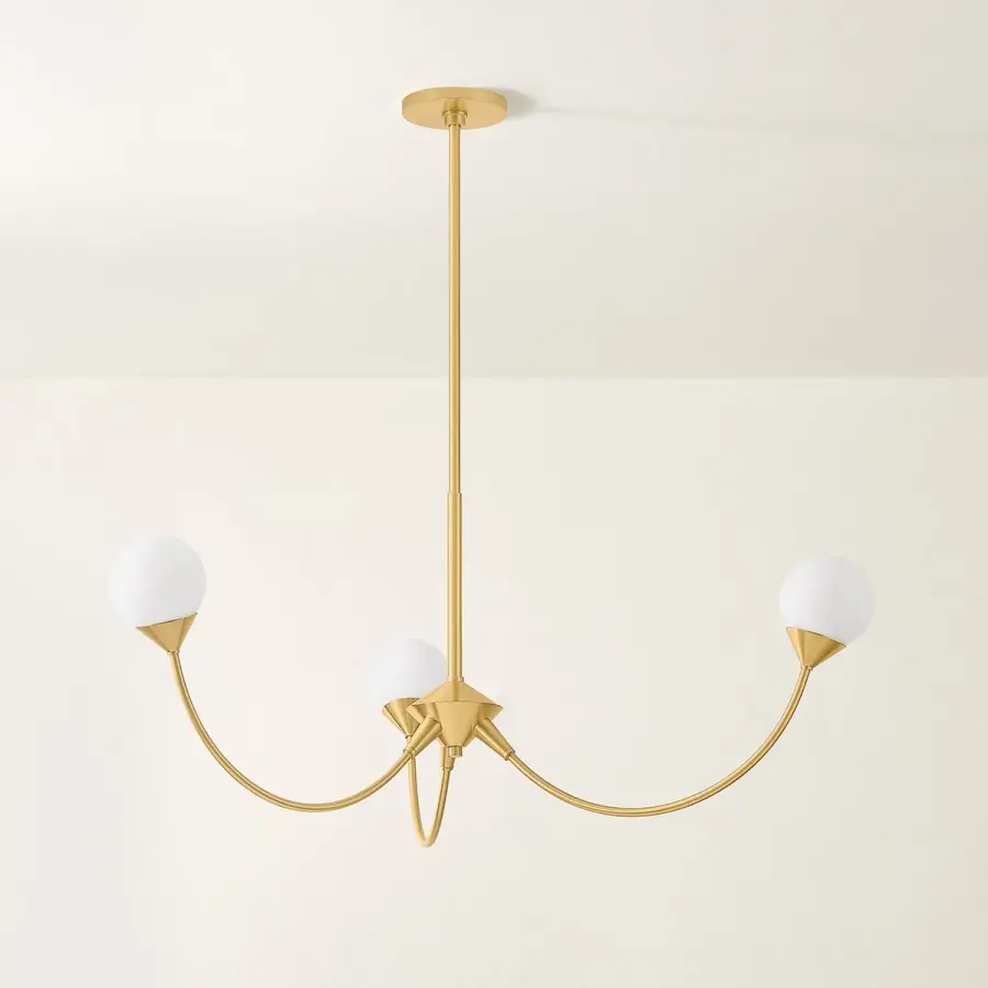 Natasha Chandelier in Aged Brass - Image 2