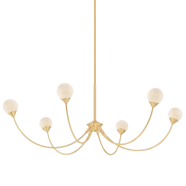 Natasha Chandelier in Aged Brass