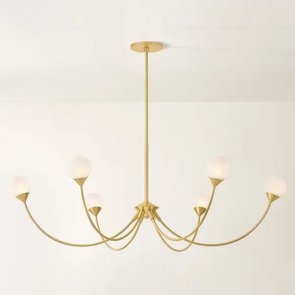Natasha Chandelier in Aged Brass - Image 4