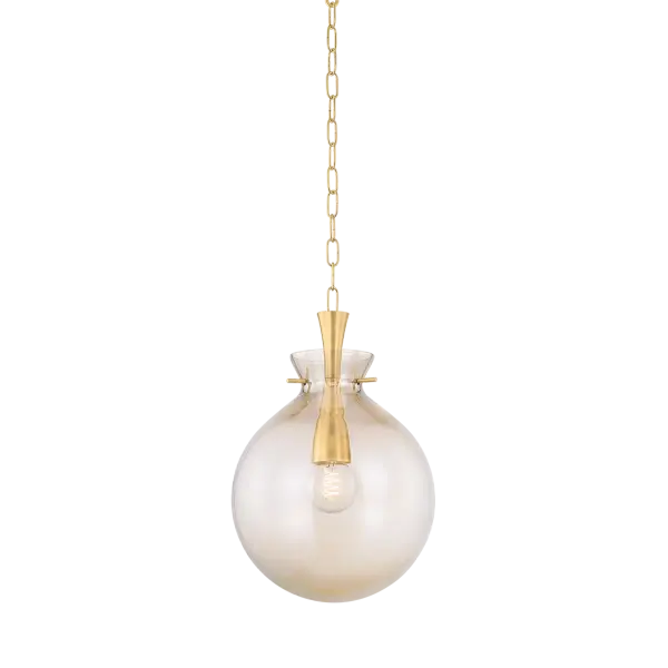 Benita Pendant in Aged Brass - Image 1