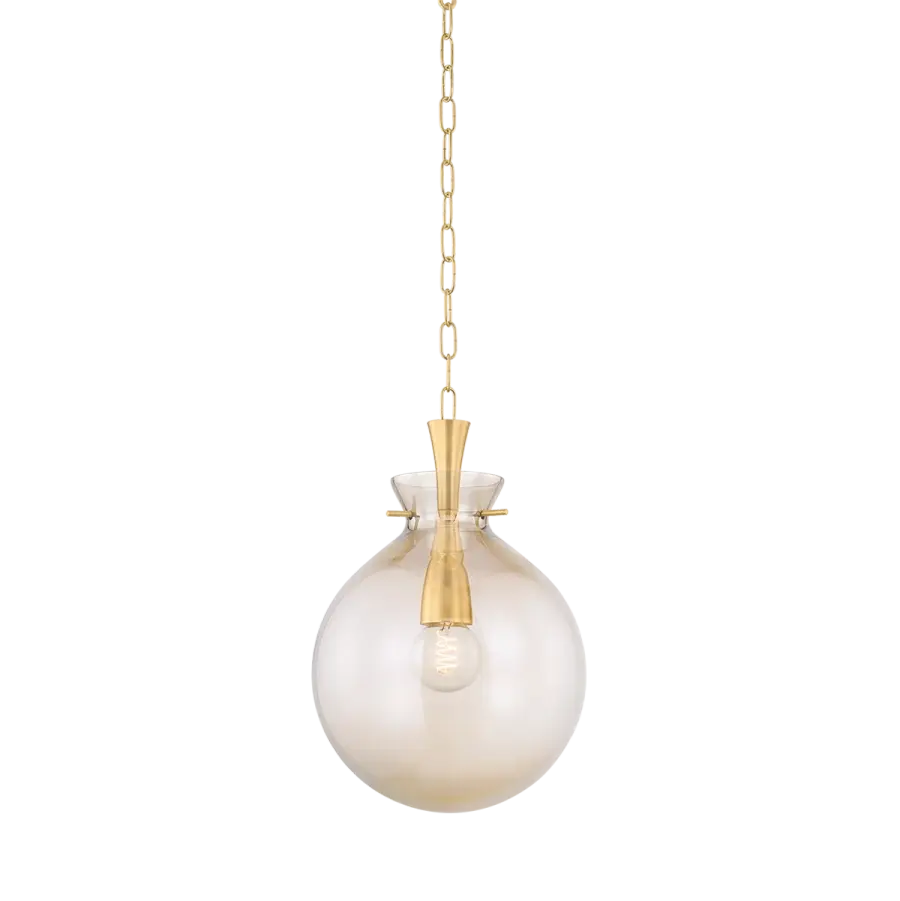 Benita Pendant in Aged Brass - Image 1