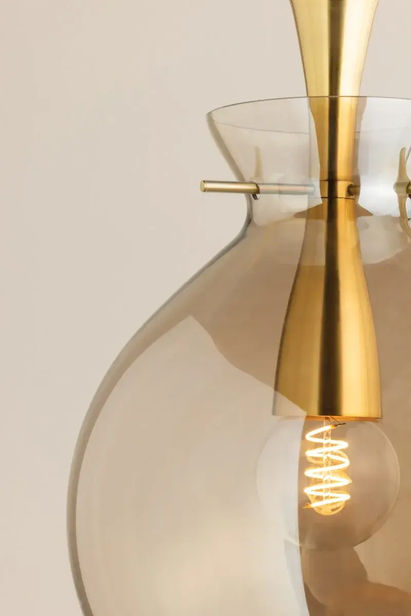 Benita Pendant in Aged Brass - Image 2