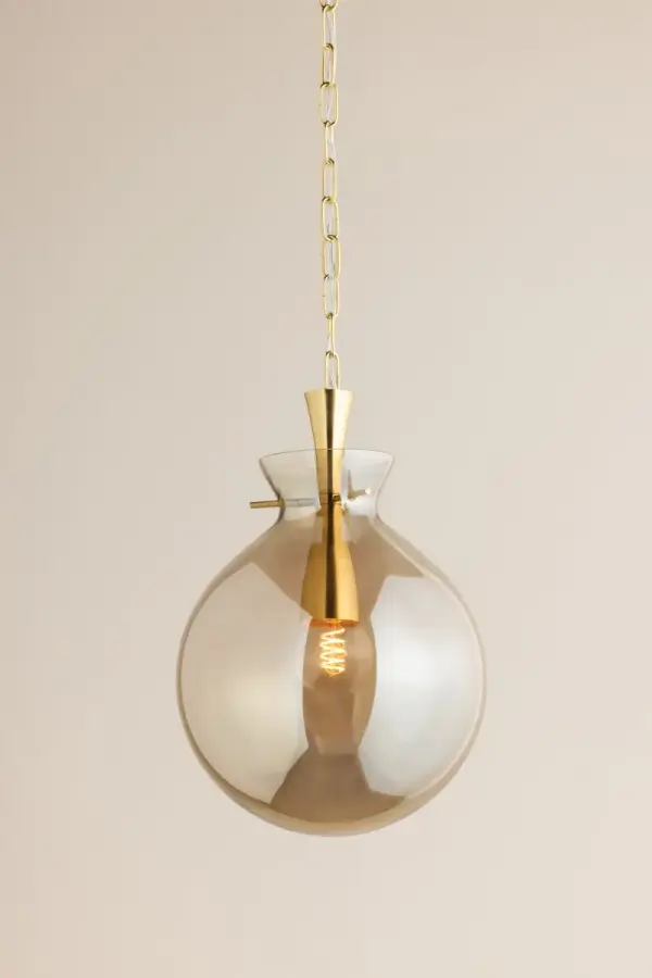 Benita Pendant in Aged Brass - Image 3