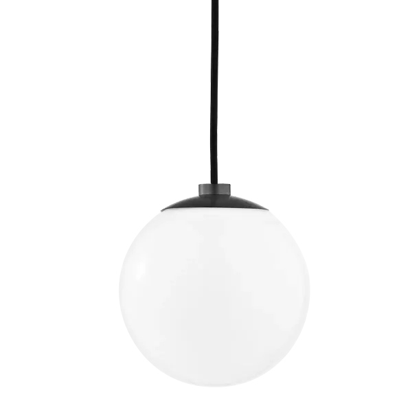 The Stella Pendant brings classic mid-century modern style to any space with its frosted glass globe and sleek bronze finish. Versatile enough for kitchens, dining rooms, or bedrooms, this fixture offers clean lines and soft illumination.