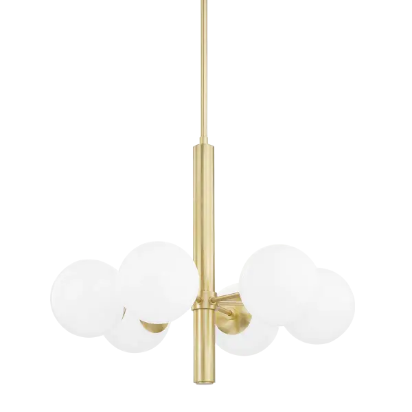 Stella Chandelier in Aged Brass - Image 1