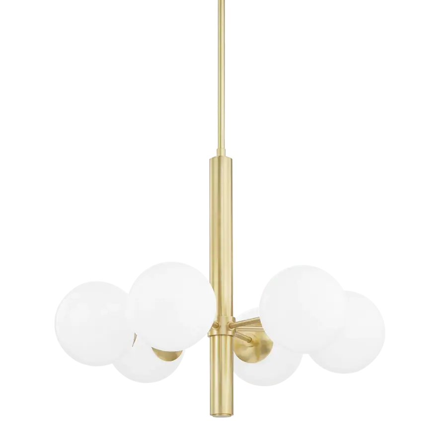 Stella Chandelier in Aged Brass - Image 1