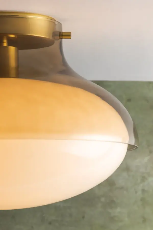 Gianna Flush Mount in Aged Brass - Image 3