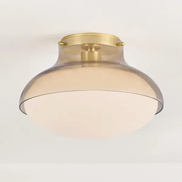 Gianna Flush Mount in Aged Brass - Image 5