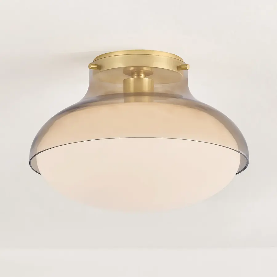Gianna Flush Mount in Aged Brass - Image 5