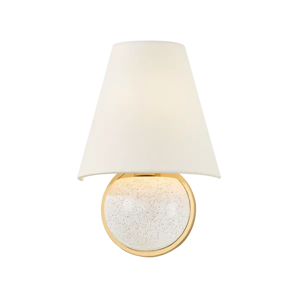 Marlena Wall Sconce in Aged Brass