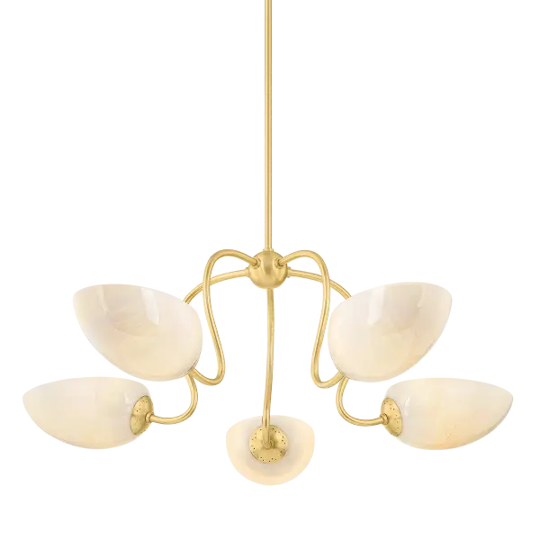 Reva Chandelier in Aged Brass - Image 1
