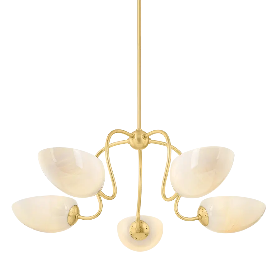 Reva Chandelier in Aged Brass - Image 1