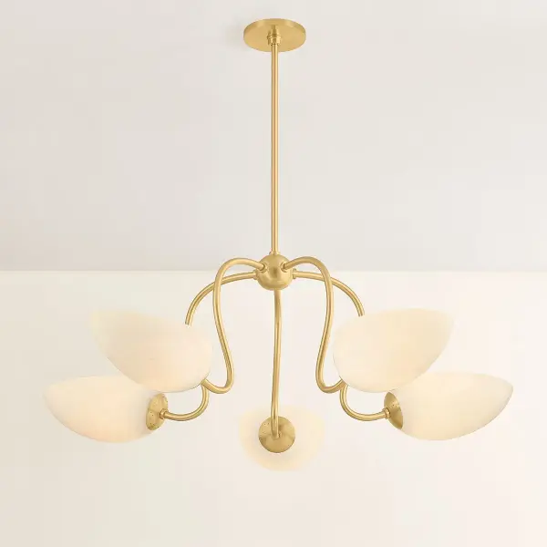 Reva Chandelier in Aged Brass - Image 4