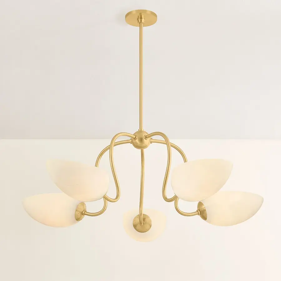 Reva Chandelier in Aged Brass - Image 4