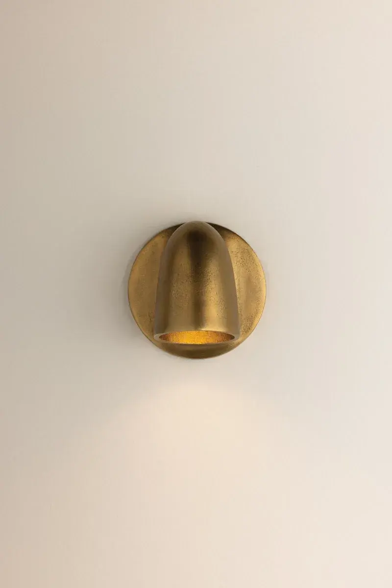Canna Wall Sconce in Aged Brass - Image 2