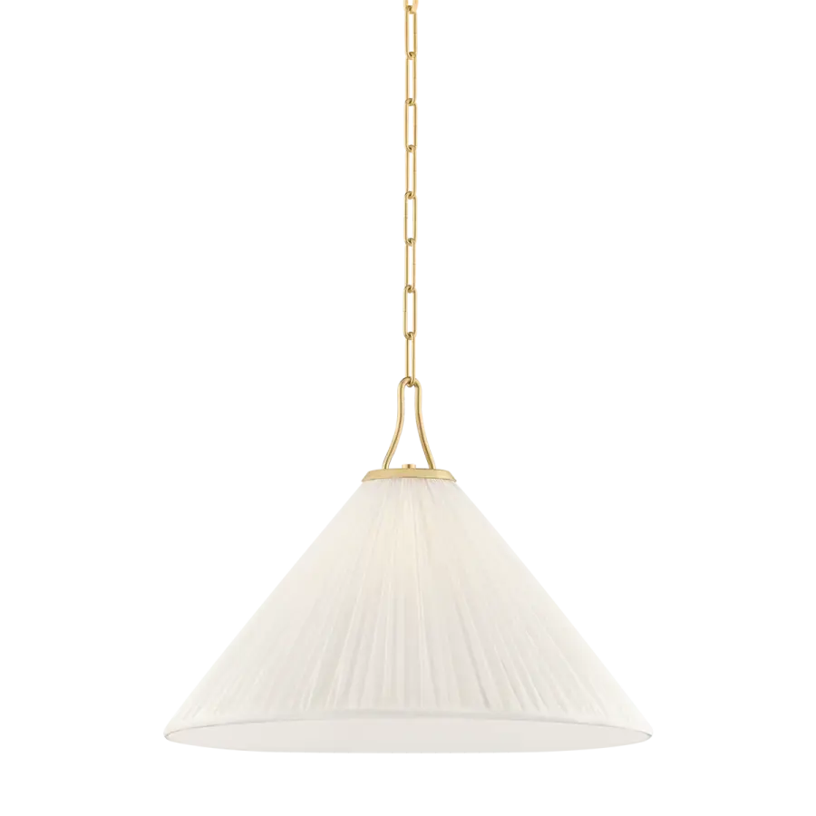Elegant Transitional Pendant with Timeless Brass Finish