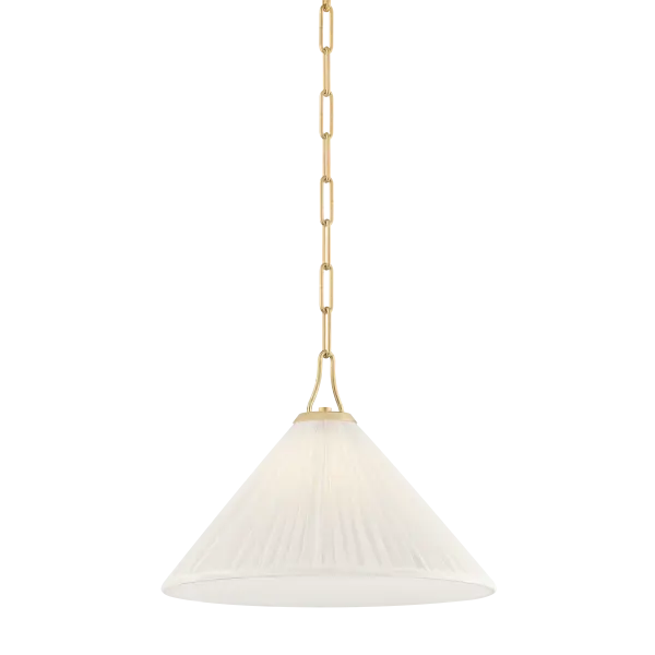 Elegant Transitional Pendant with Timeless Brass Finish